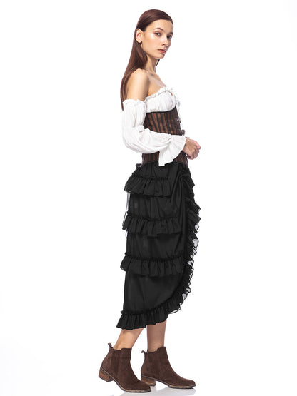 Victorian Steampunk Costume Pirate Skirt