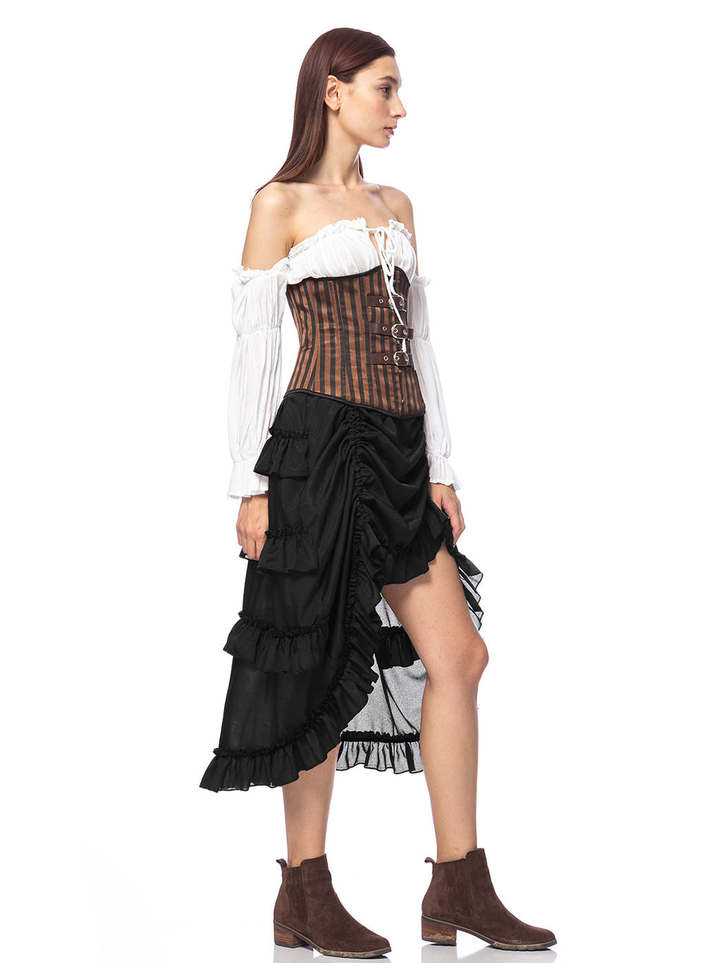 Falda pirata para disfraz de estilo steampunk victoriano