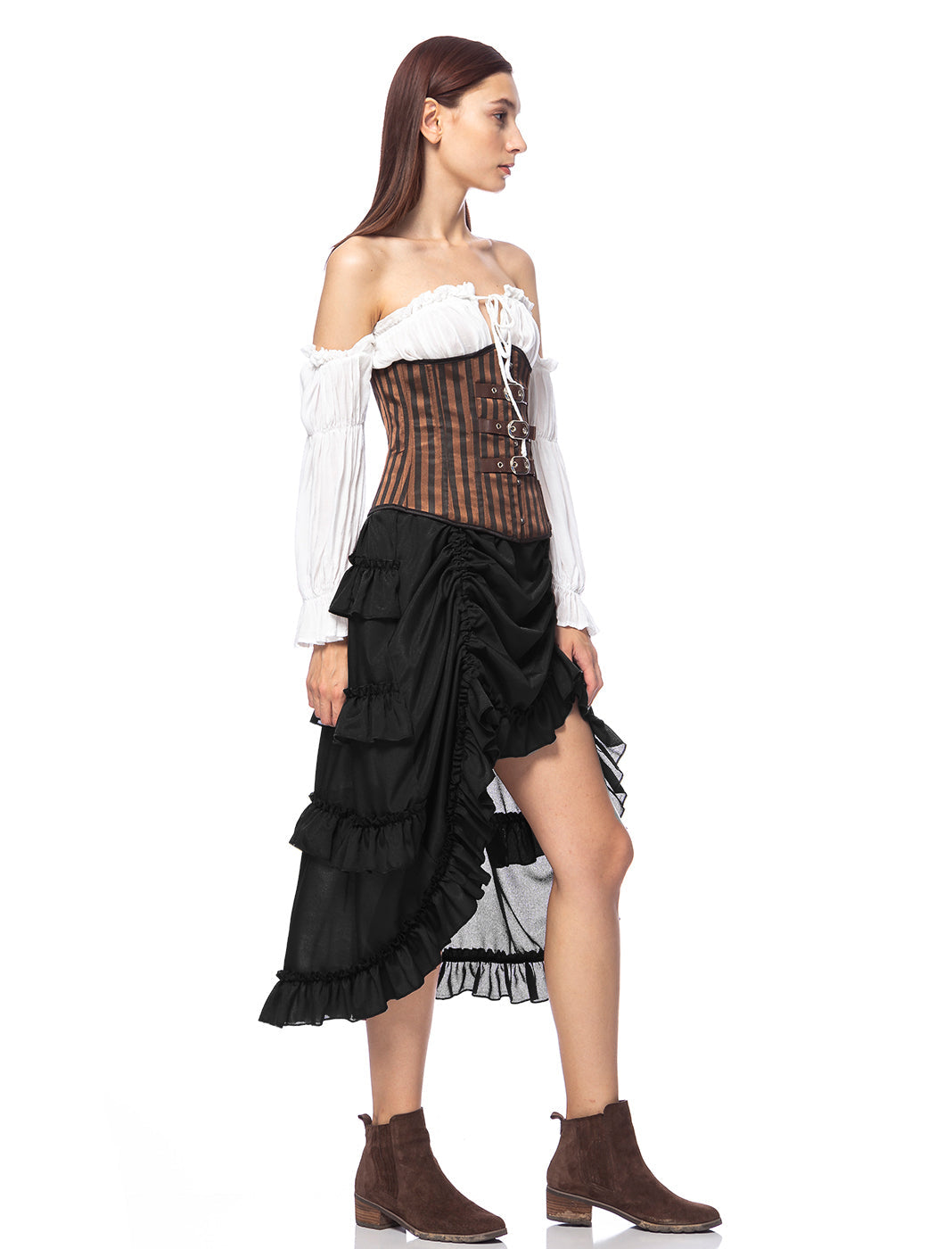 Falda pirata para disfraz de estilo steampunk victoriano
