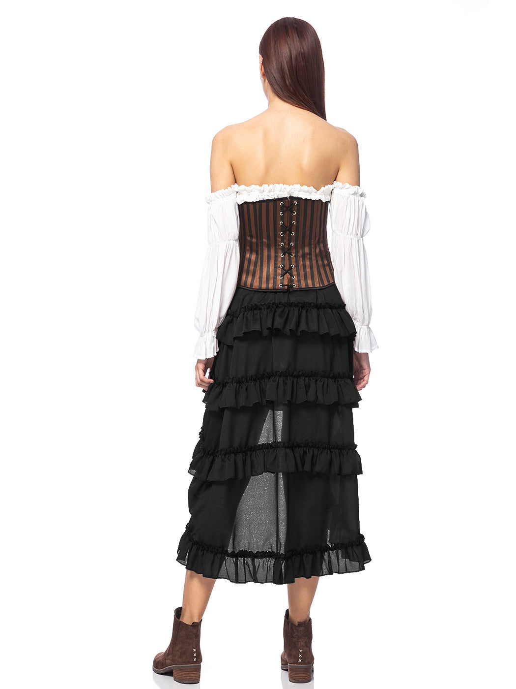 Falda pirata para disfraz de estilo steampunk victoriano