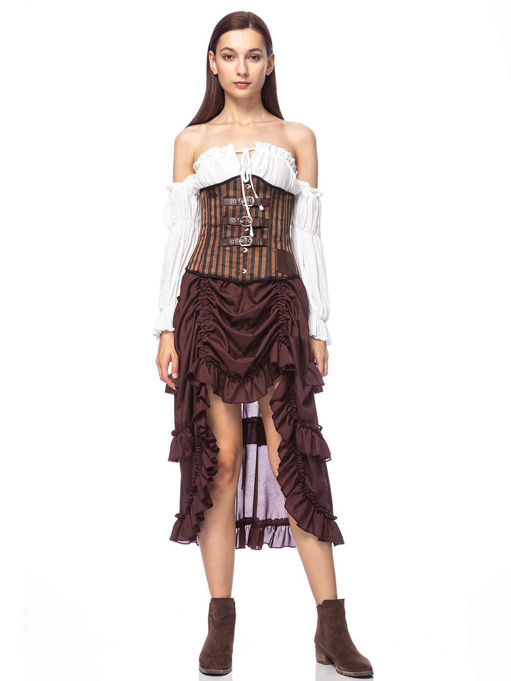 Falda pirata para disfraz de estilo steampunk victoriano
