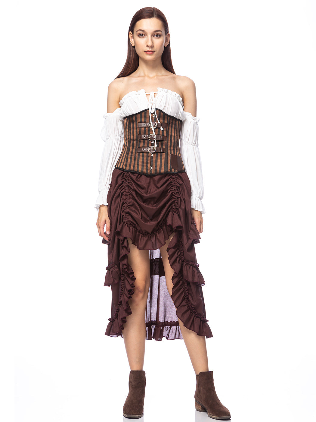 Falda pirata para disfraz de estilo steampunk victoriano