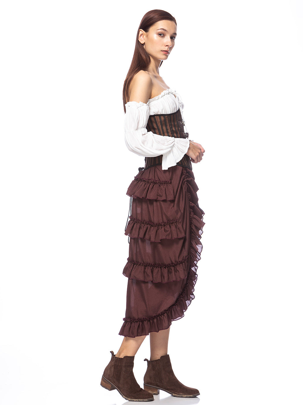 Falda pirata para disfraz de estilo steampunk victoriano