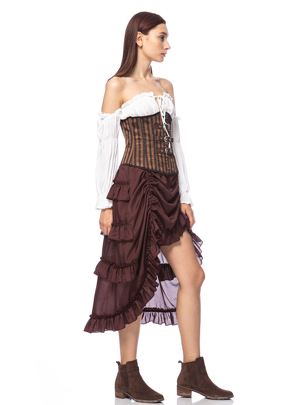 Falda pirata para disfraz de estilo steampunk victoriano