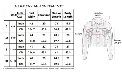 Cropped Premium Denim Jacket