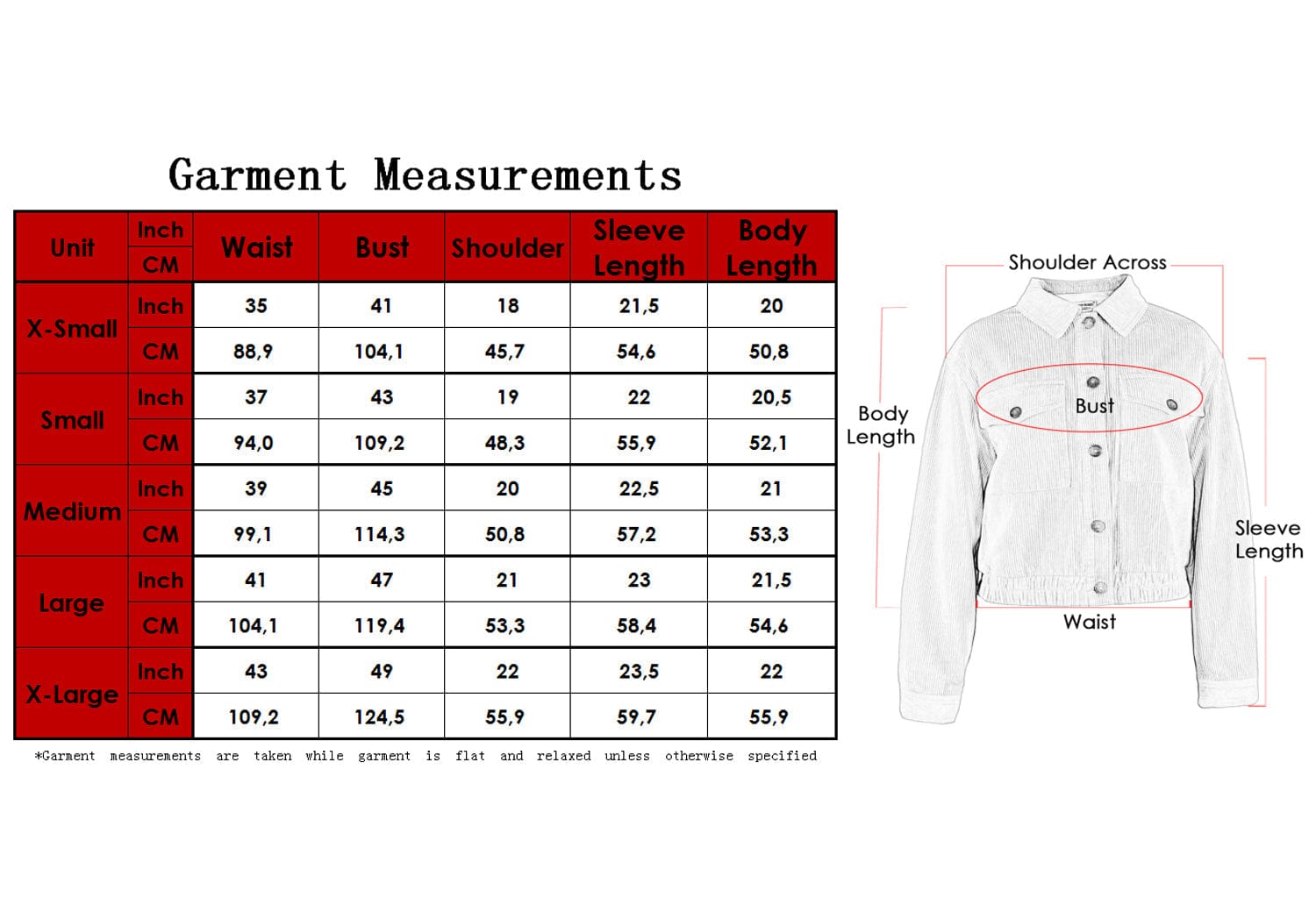 Chaqueta de pana con cuello abotonado