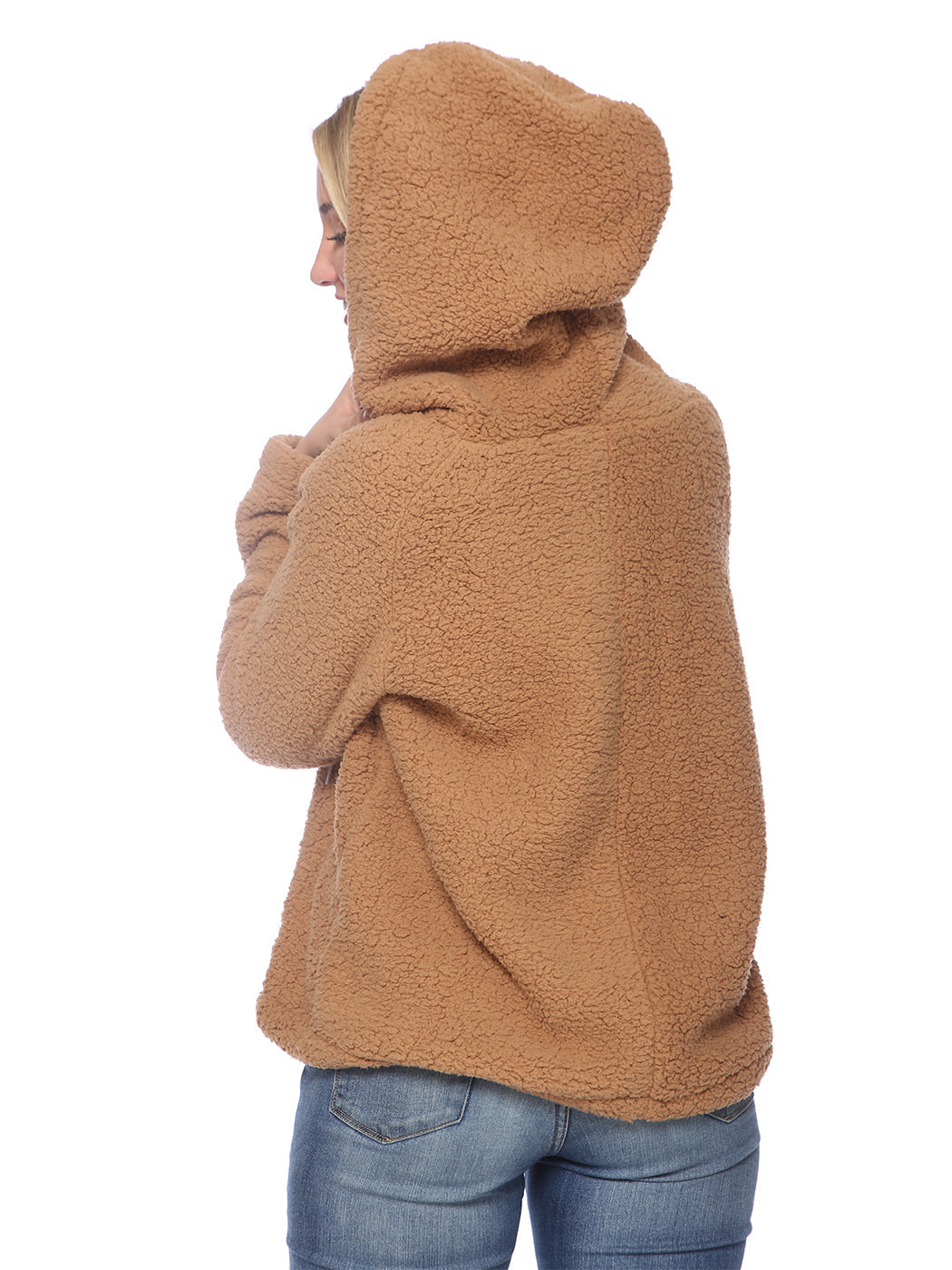 Fuzzy Sherpa Oversized Pullover Hoodie