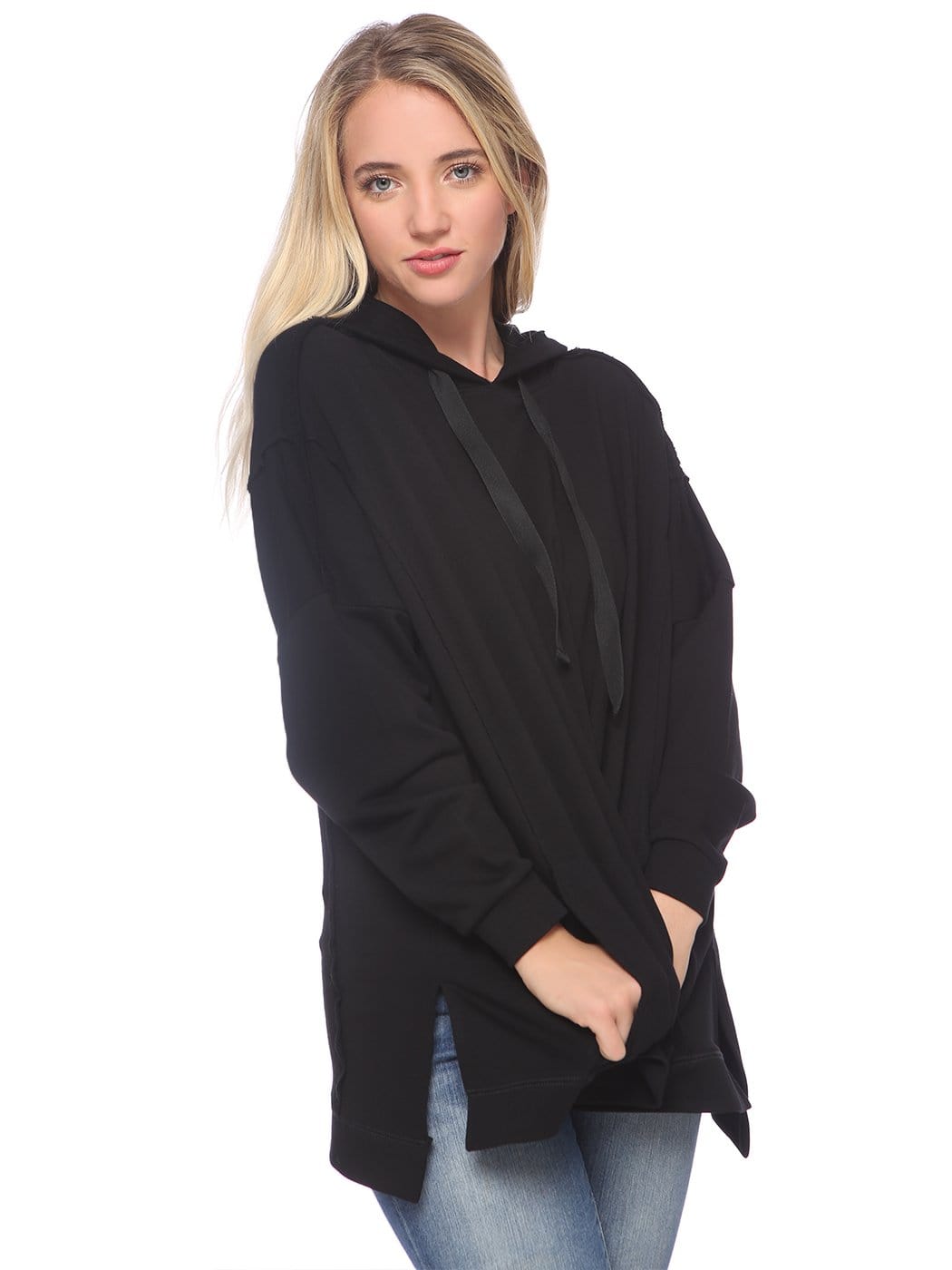 Sudadera con capucha cómoda y de gran tamaño