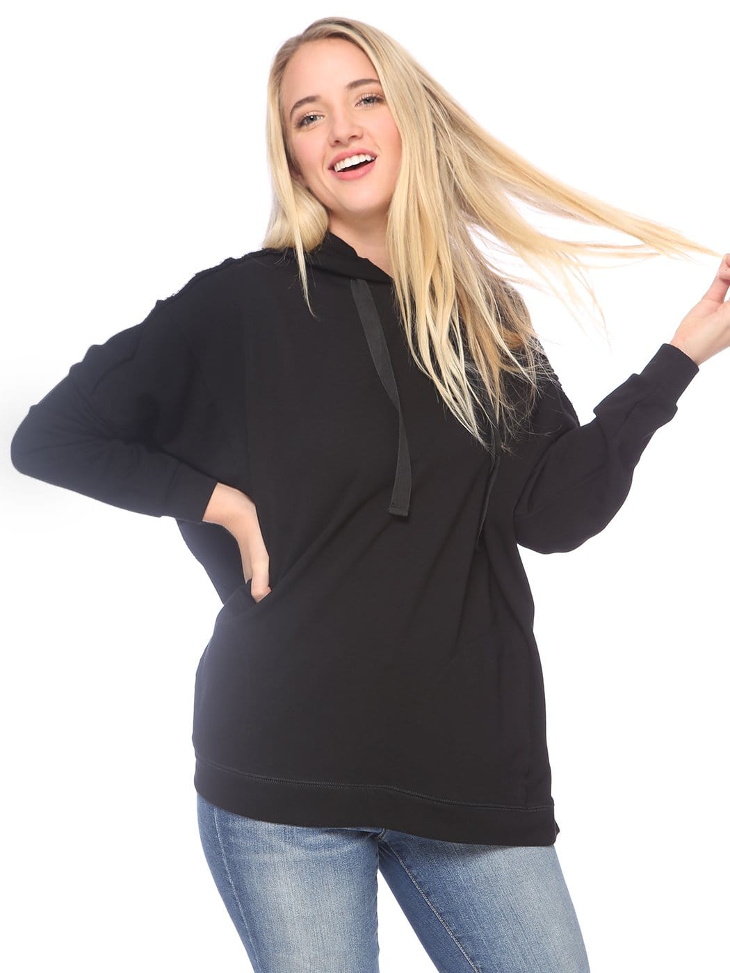 Sudadera con capucha cómoda y de gran tamaño