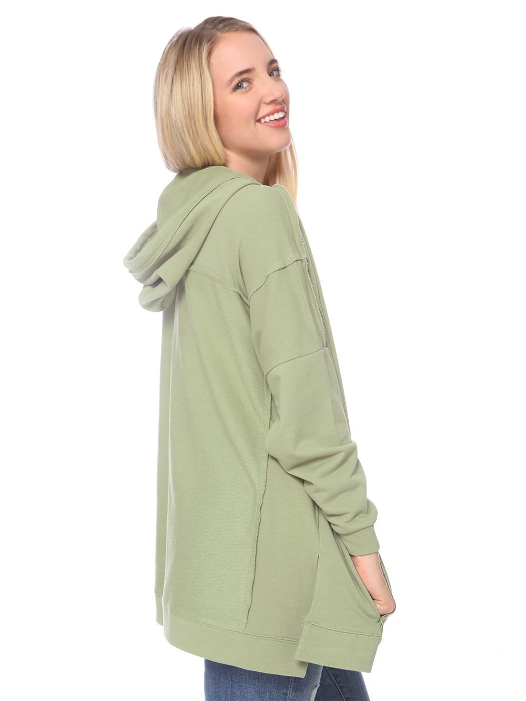 Sudadera con capucha cómoda y de gran tamaño