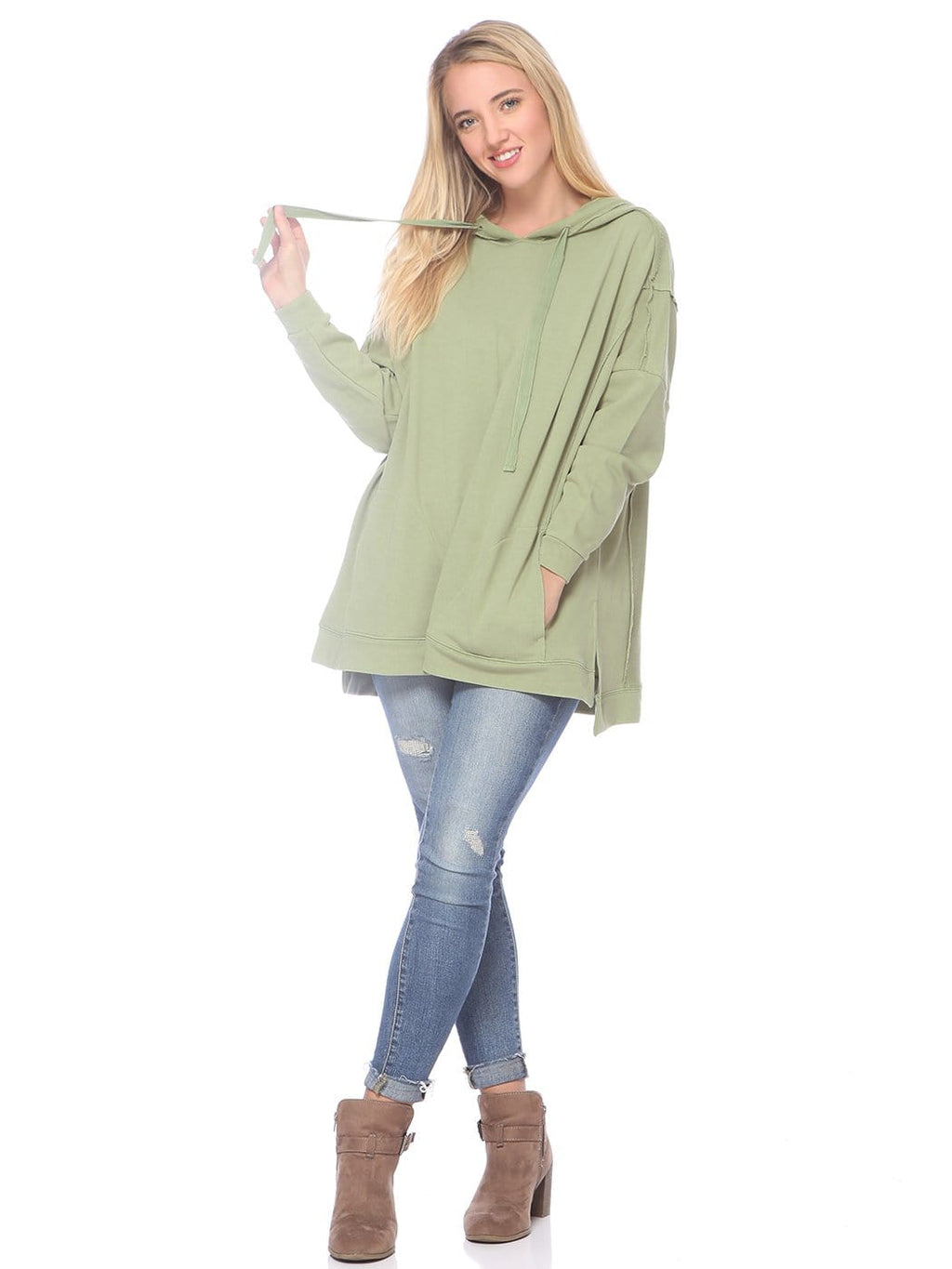 Sudadera con capucha cómoda y de gran tamaño