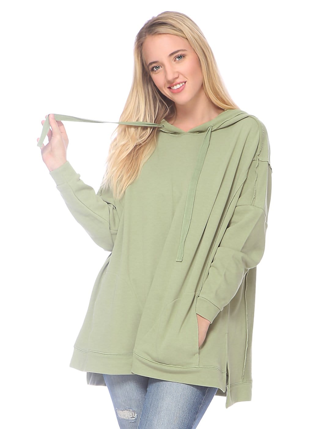Sudadera con capucha cómoda y de gran tamaño