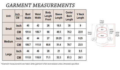 Anna-Kaci Women's Cotton Loose Blouse Top Split Neck Tunic V Neck Long Sleeve Shirt