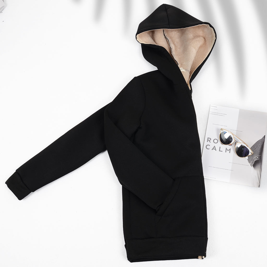 Sudadera con capucha gruesa de sherpa Self Hug