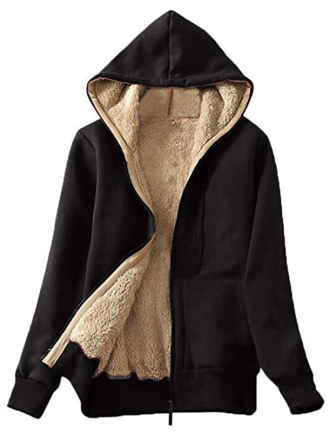 Sudadera con capucha gruesa de sherpa Self Hug