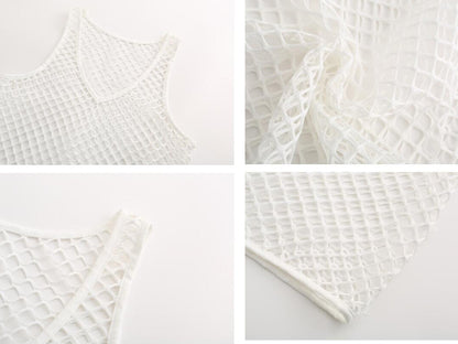 Túnica transparente para playa y bikini