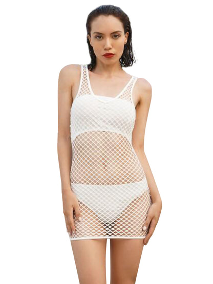 Túnica transparente para playa y bikini