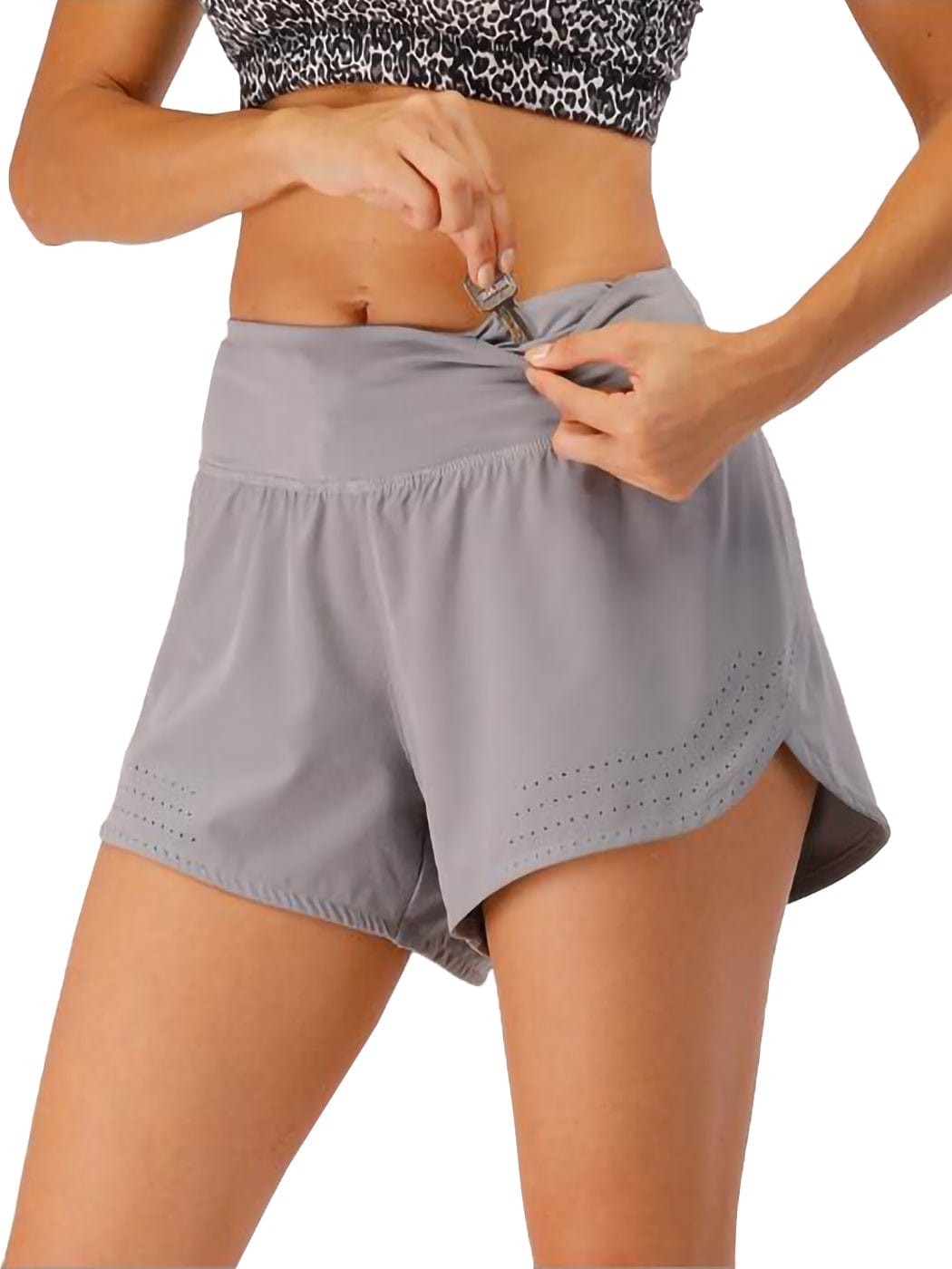 Pantalones cortos para correr, yoga, gimnasio, atletismo, con bolsillos y cordón