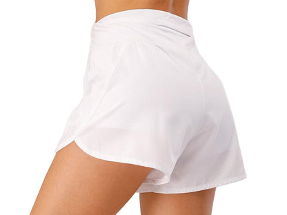 Pantalones cortos para correr, yoga, gimnasio, atletismo, con bolsillos y cordón