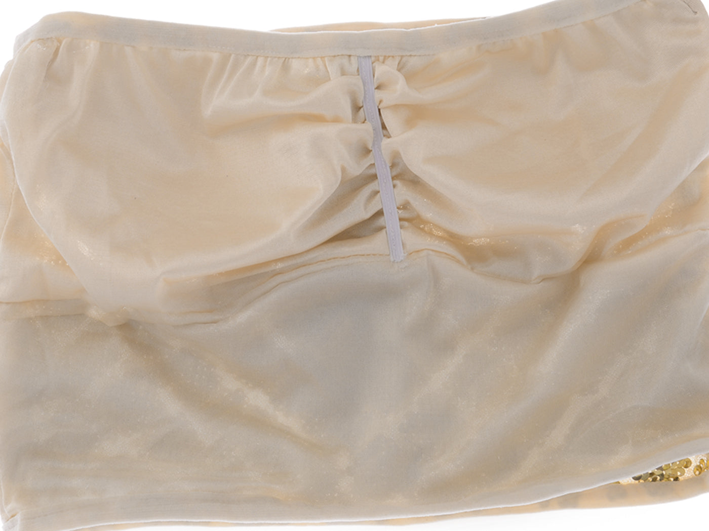 Top tubo elástico con lentejuelas brillantes y hombros descubiertos para mujer para fiestas y clubes