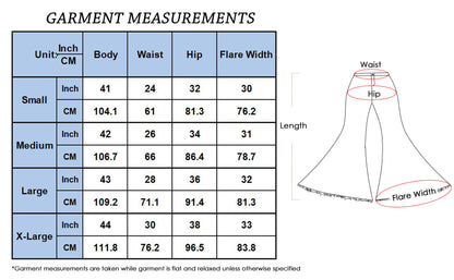 Elastic Waist Flared Denim Pants