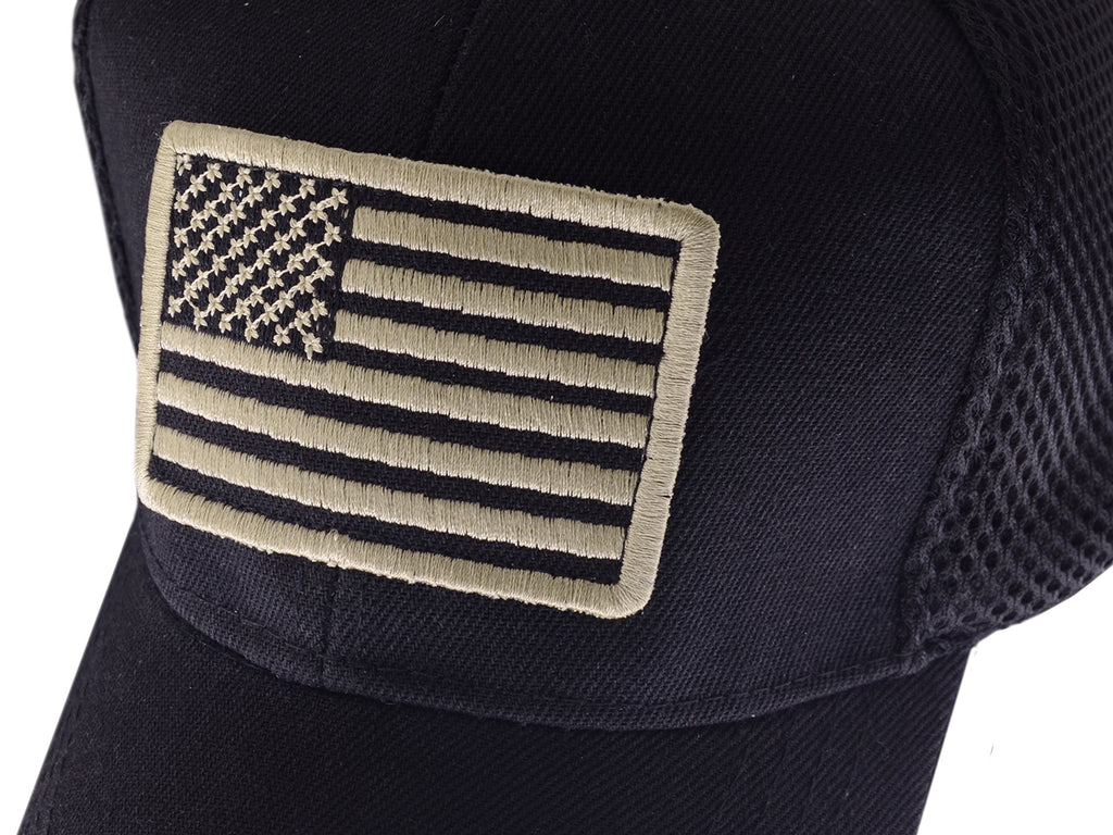 Gorra unisex con bandera estadounidense de Anna-Kaci | Gorra de béisbol desgastada con parche de bandera de EE. UU.
