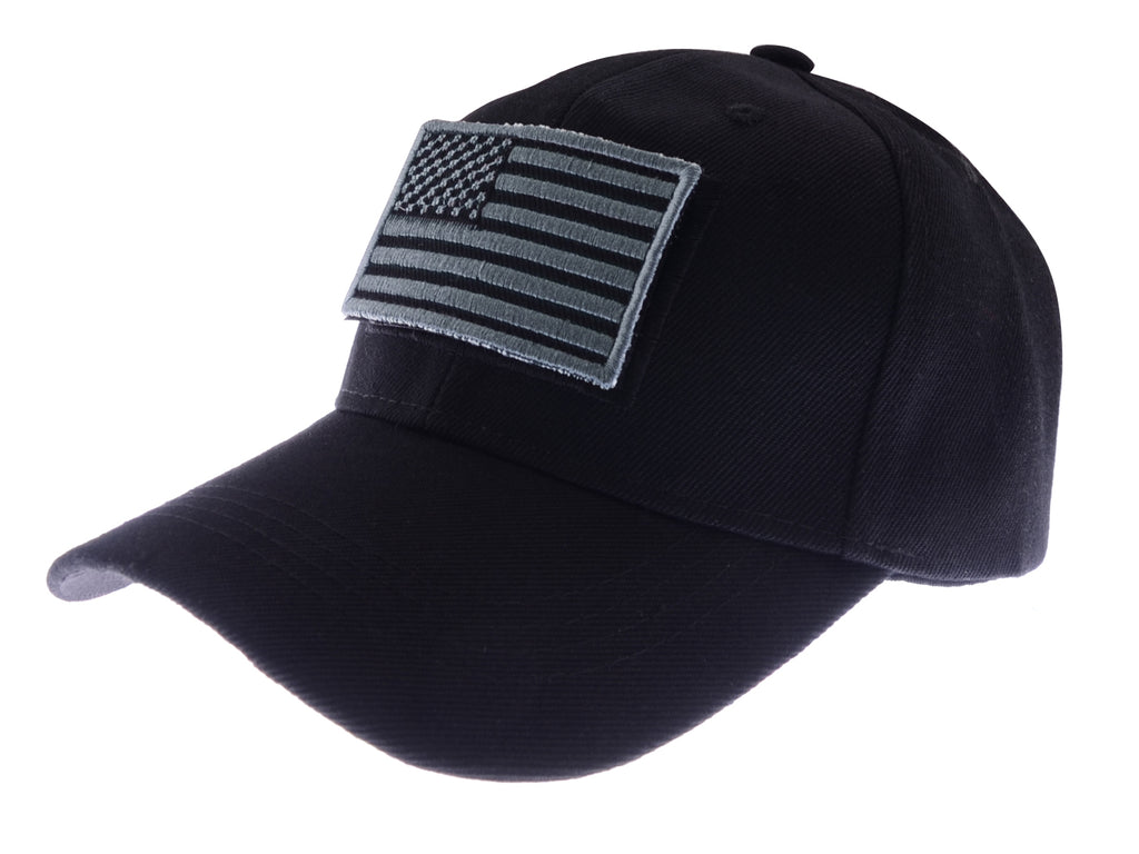 Gorra unisex con bandera estadounidense de Anna-Kaci | Gorra de béisbol desgastada con parche de bandera de EE. UU.