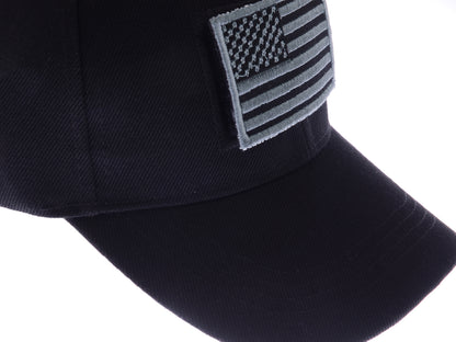 Gorra unisex con bandera estadounidense de Anna-Kaci | Gorra de béisbol desgastada con parche de bandera de EE. UU.