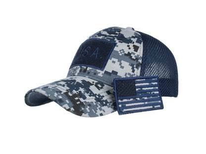 Gorra unisex con bandera estadounidense de Anna-Kaci | Gorra de béisbol desgastada con parche de bandera de EE. UU.