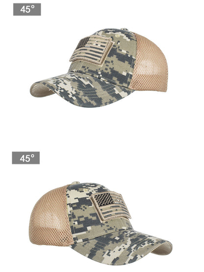 Gorra unisex con bandera estadounidense de Anna-Kaci | Gorra de béisbol desgastada con parche de bandera de EE. UU.