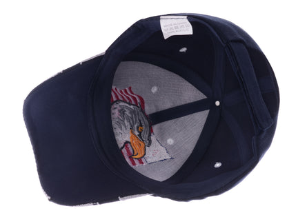 Gorras de béisbol con velcro ajustables en 3D con la bandera estadounidense patriótica de Anna-Kaci, con águila y halcón