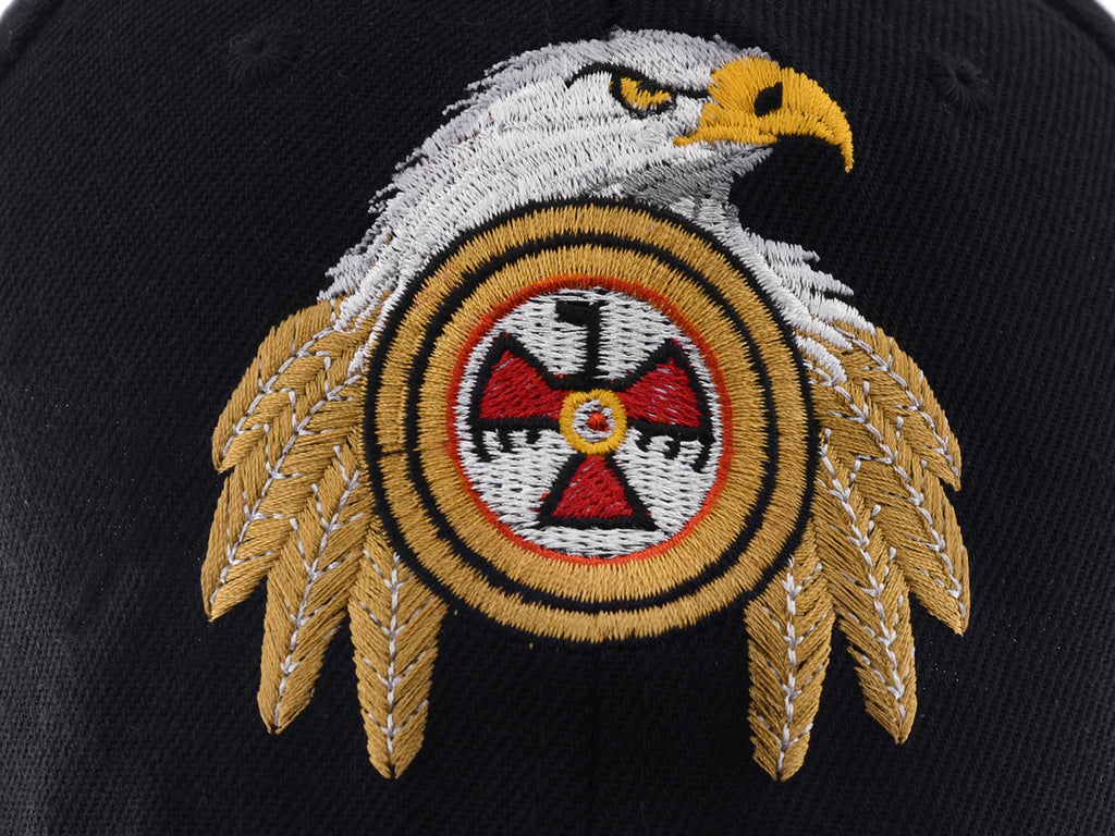 Gorras de béisbol con velcro ajustables en 3D con la bandera estadounidense patriótica de Anna-Kaci, con águila y halcón