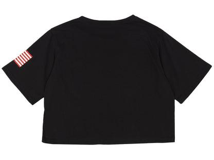 Camiseta de manga corta con estampado de letras para mujer de Anna-Kaci con la bandera de EE. UU. del 4 de julio 