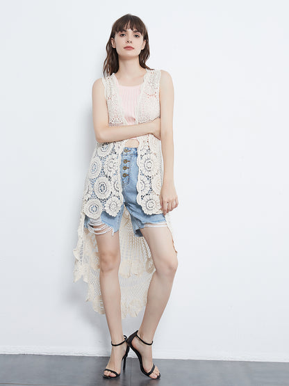 Bohemian Crochet Lace Vest