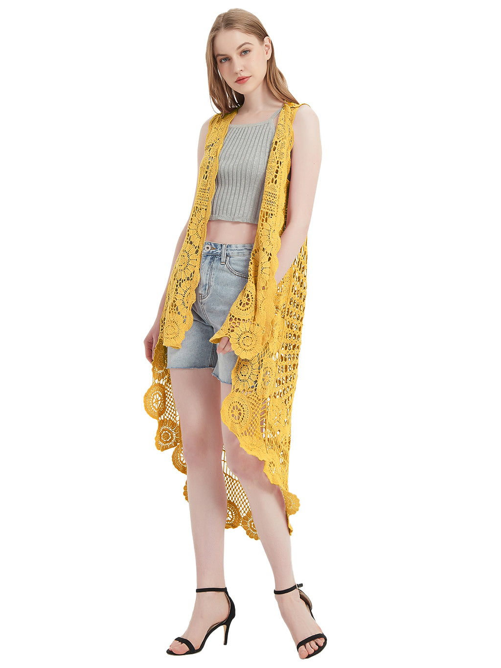 Bohemian Crochet Lace Vest