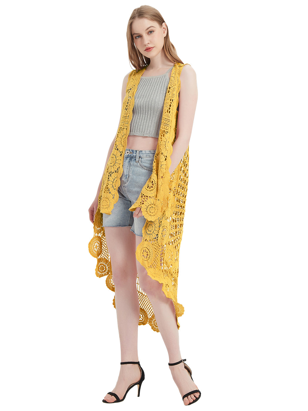 Bohemian Crochet Lace Vest