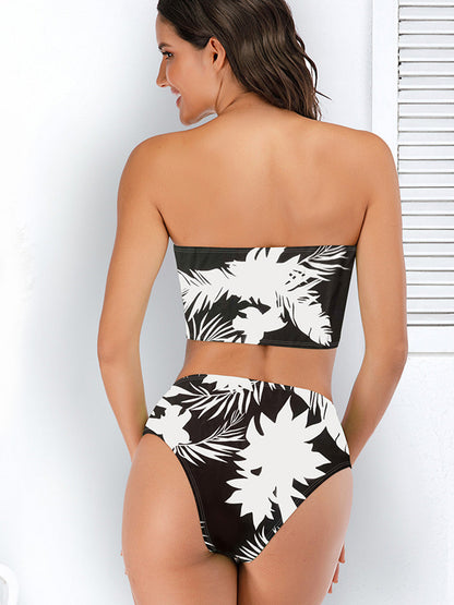 2 Piece Leopard Bandeau Bikini