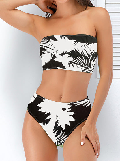 2 Piece Leopard Bandeau Bikini