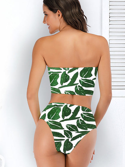 2 Piece Leopard Bandeau Bikini