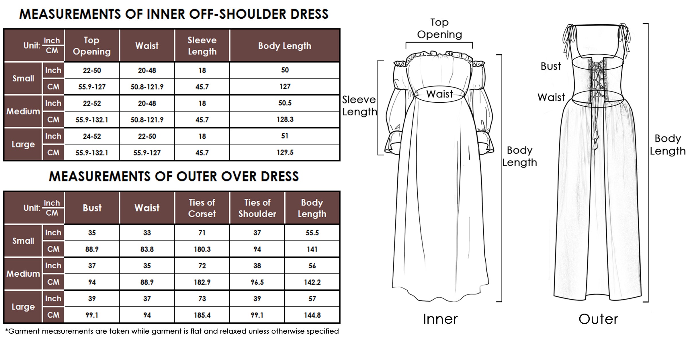 Conjunto de vestido medieval irlandés con cordones estilo renacentista vintage para mujer de Anna-Kaci