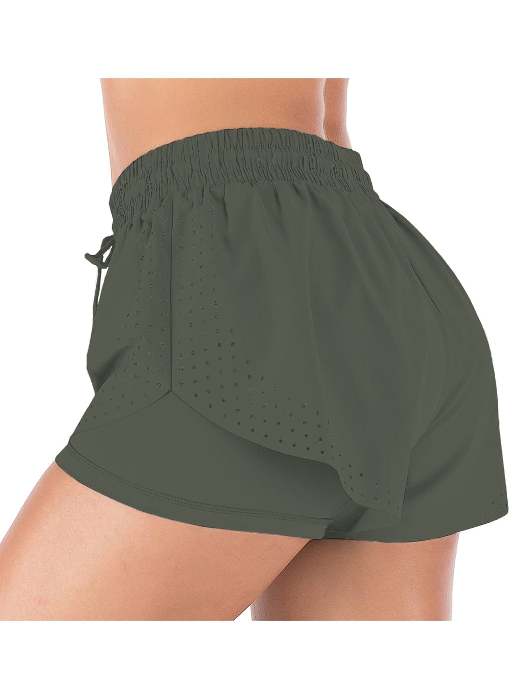 Pantalones cortos para correr de doble capa para entrenamiento físico