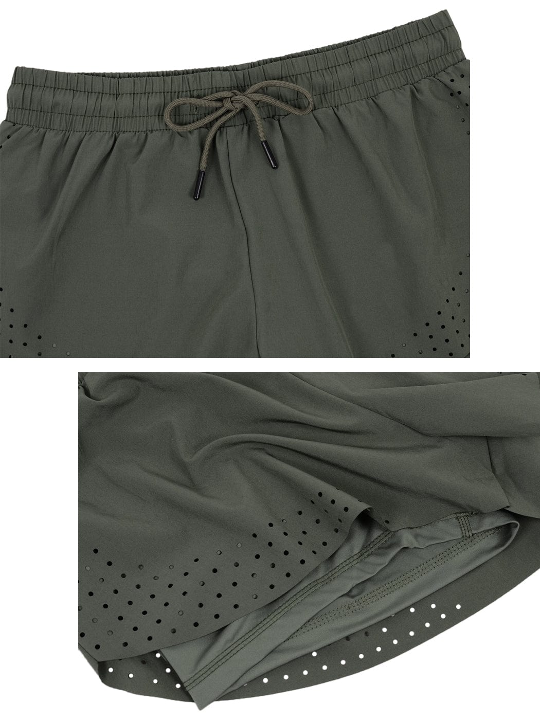 Pantalones cortos para correr de doble capa para entrenamiento físico