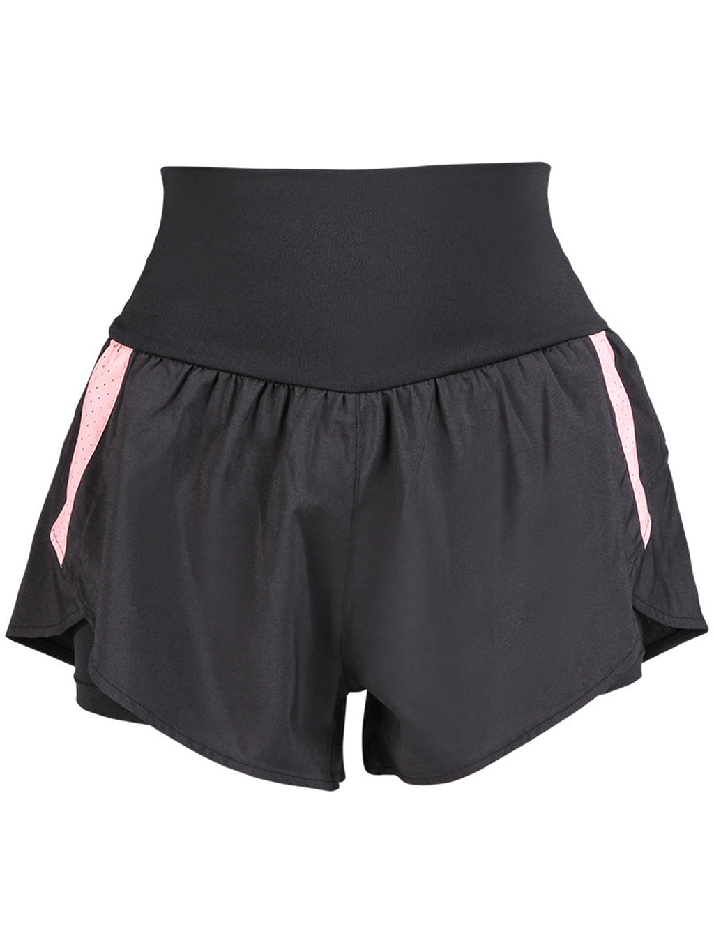 Pantalones cortos de yoga para correr, de doble capa, de secado rápido, para gimnasio y atletismo