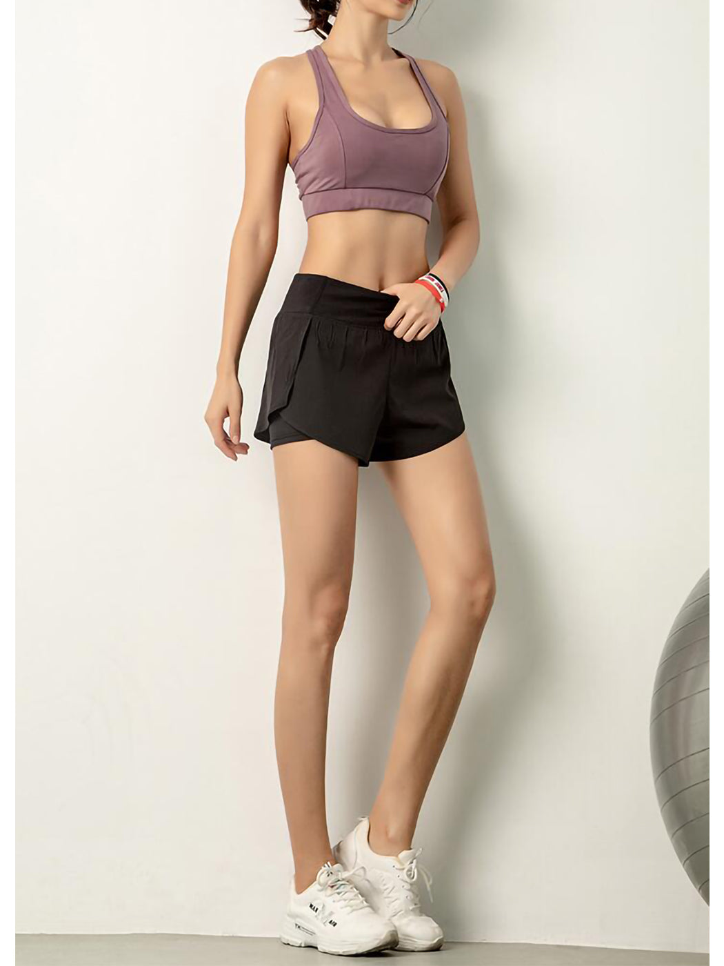 Pantalones cortos de entrenamiento para correr de secado rápido con bolsillo