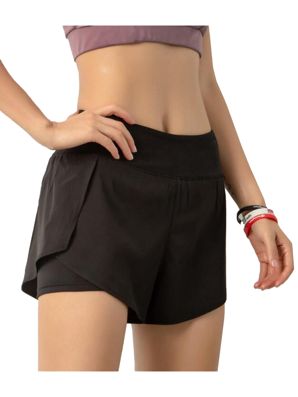 Pantalones cortos de entrenamiento para correr de secado rápido con bolsillo