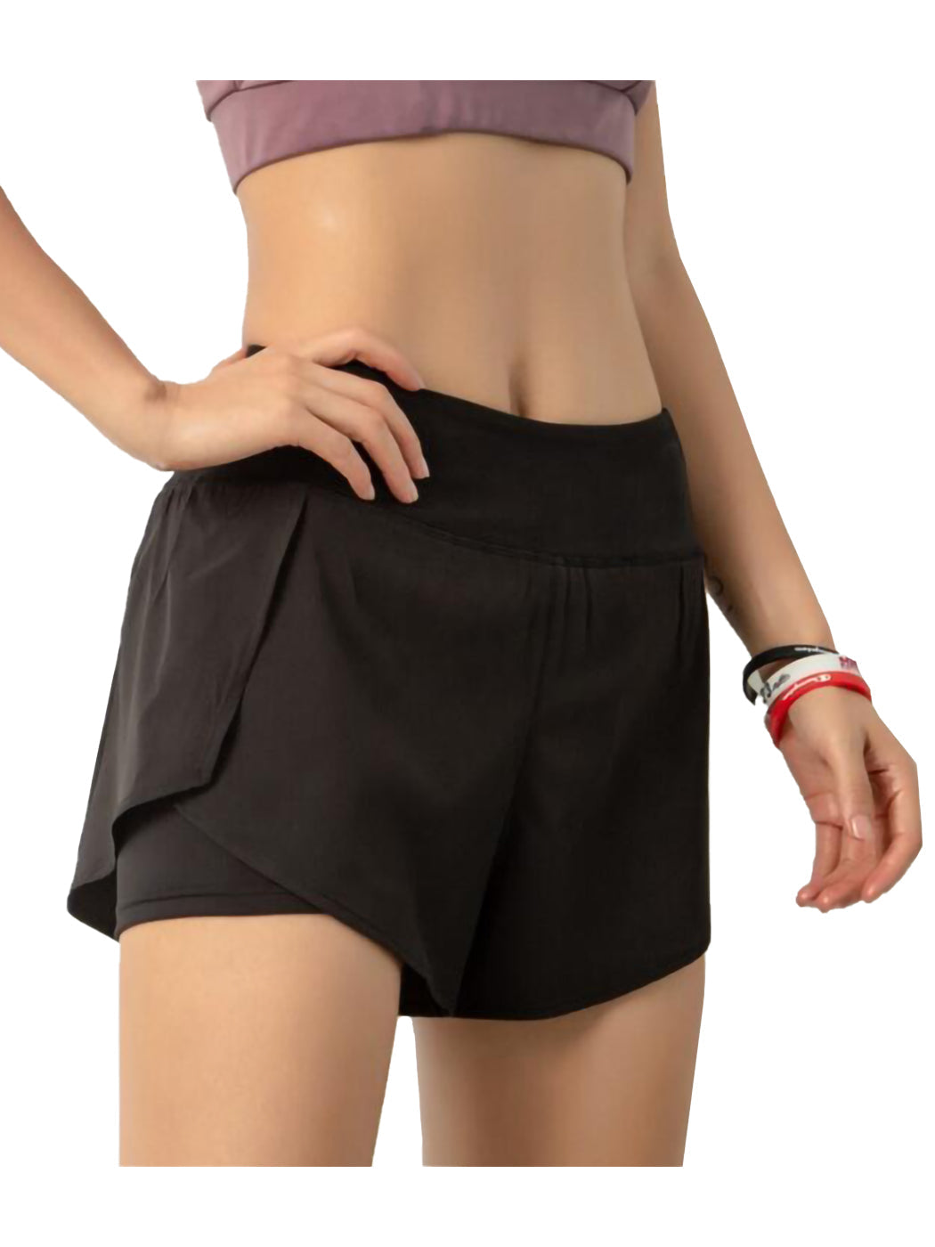 Pantalones cortos de entrenamiento para correr de secado rápido con bolsillo