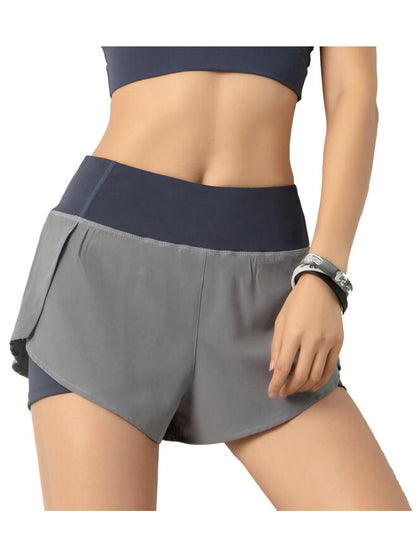 Pantalones cortos de entrenamiento para correr de secado rápido con bolsillo