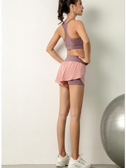 Pantalones cortos de entrenamiento para correr de secado rápido con bolsillo