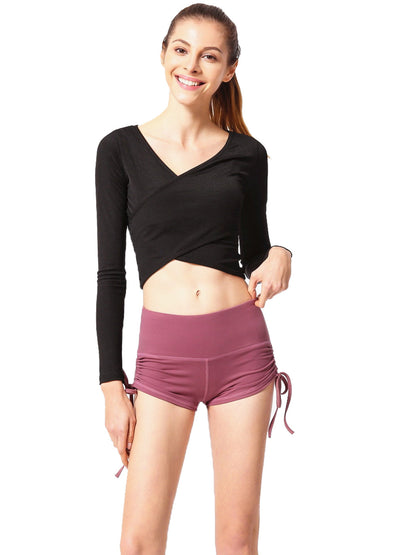 Pantalones cortos deportivos para correr y hacer ejercicio que levantan los glúteos