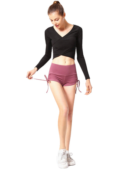 Pantalones cortos deportivos para correr y hacer ejercicio que levantan los glúteos